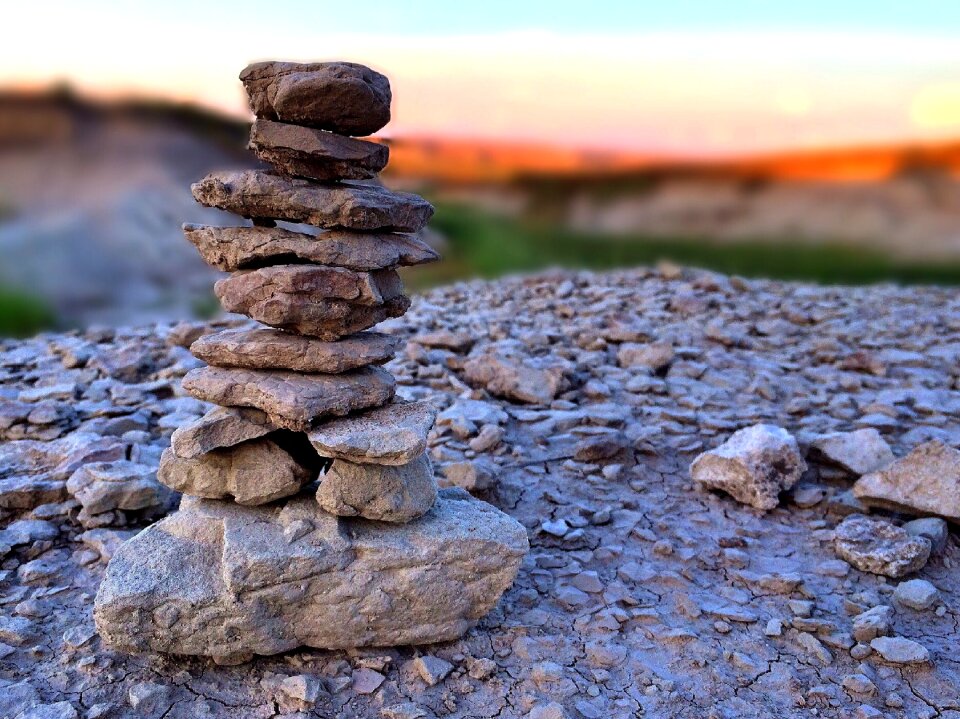 Stacked balance sandstone