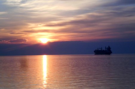 Thessaloniki Bay sunset