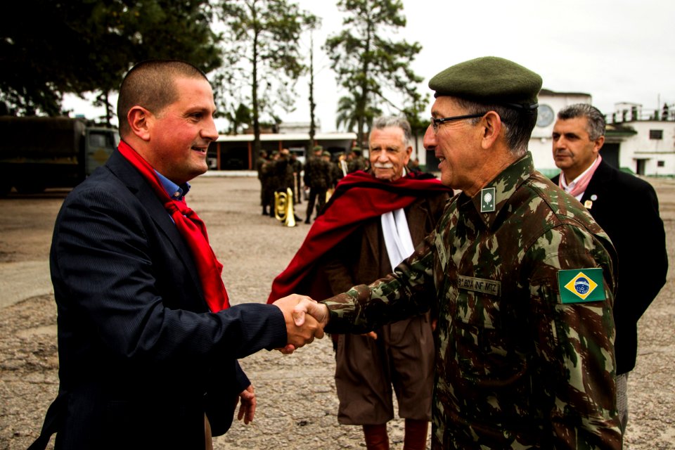 14.09.2019 - Solenidade no 9º BIMtz com a Fusão da Chama na abertura da Semana Farroupilha - Foto: Gustavo Vara