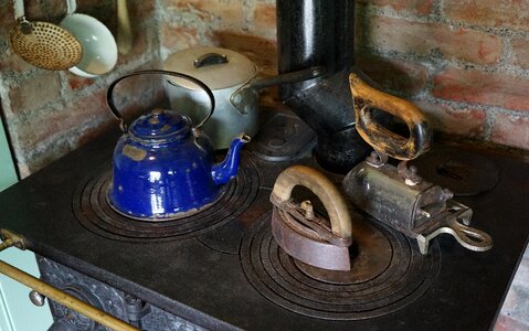 Cook old kitchen stove iron