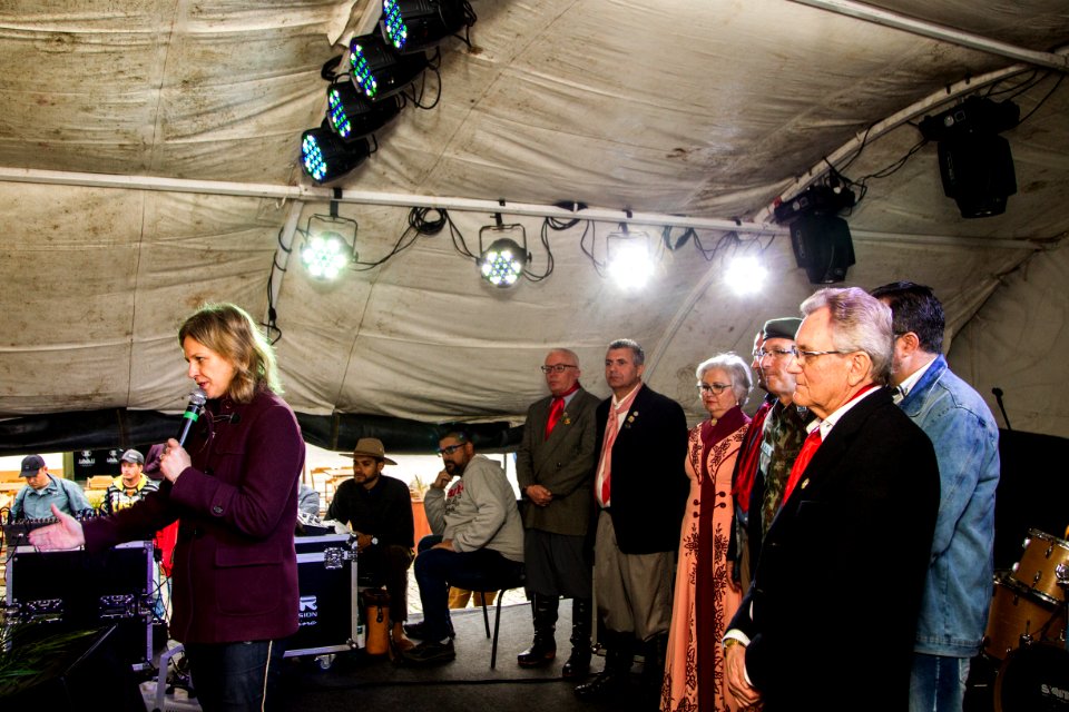 14.09.2019 - Prefeita Paula Mascarenhas e o vice Idemar Barz no evento de abertura da Semana Farroupilha, no Largo do Mercado Central - Foto: Gustavo Vara