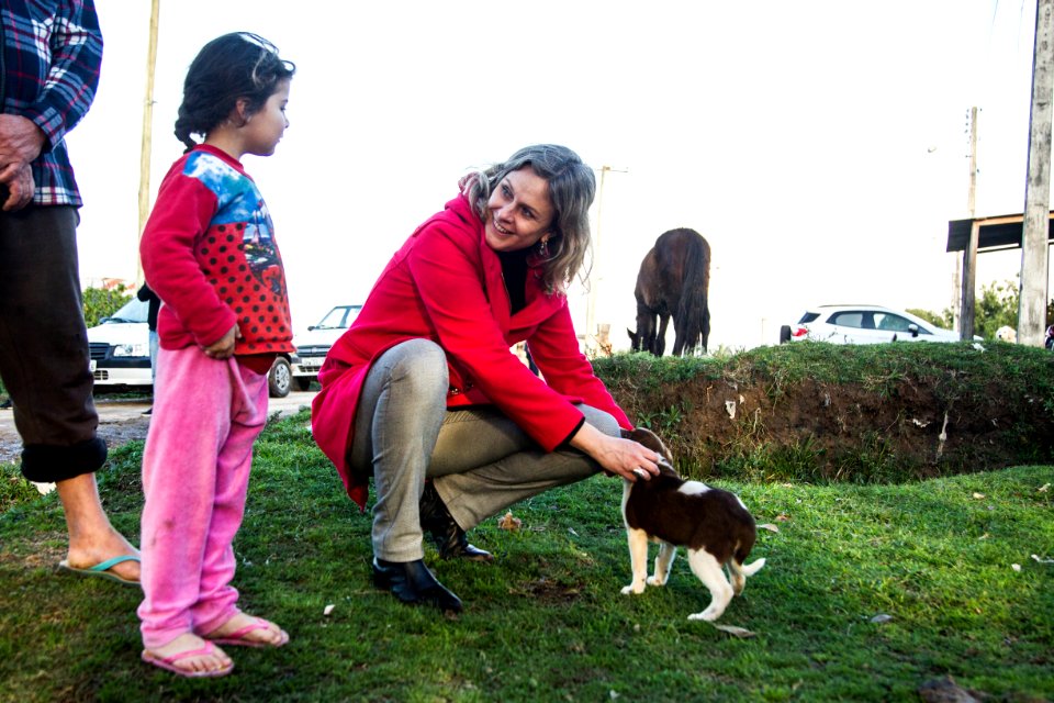 12.09.2019 - Prefeita Paula Mascarenhas  durante visita a um dos pontos da cidade que passou por alagamentos, no Corredor do Obelisco - Foto: Gustavo Vara