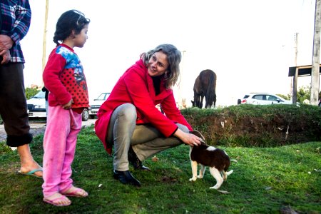 12.09.2019 - Prefeita Paula Mascarenhas  durante visita a um dos pontos da cidade que passou por alagamentos, no Corredor do Obelisco - Foto: Gustavo Vara