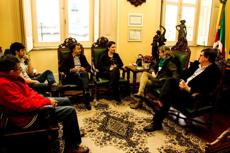 09.11.2019 - Prefeita Paula Mascarenhas em reunião com Rumo Logística - Foto: Gustavo Vara