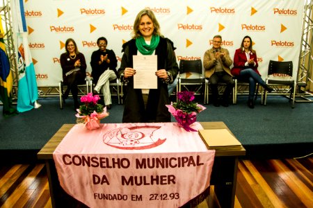 11.09.2019 -  Prefeita Paula Mascarenhas no evento de posse do Conselho dos Direitos da Mulher - Foto: Gustavo Vara