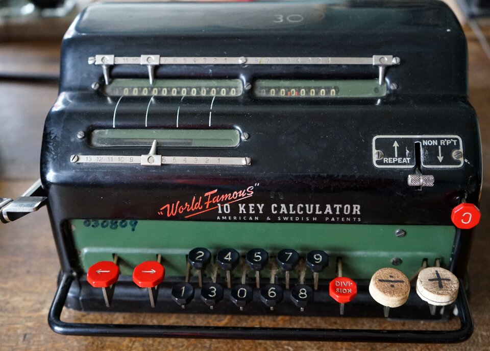 Old calculator nostalgic