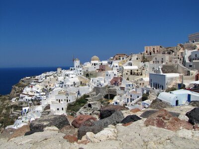 Island caldera summer oia photo