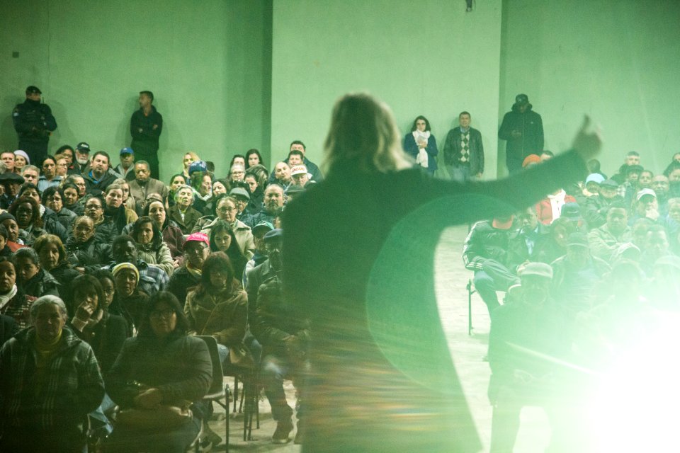 04.09.2019 - Prefeita Paula Mascarenhas em reunião de preparação para a regularização fundiária do loteamento Farroupilha, com o primeiro grupo das 1200 famílias - Foto: Gustavo Vara