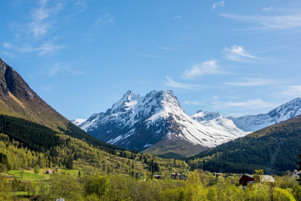 Summit peak landscape