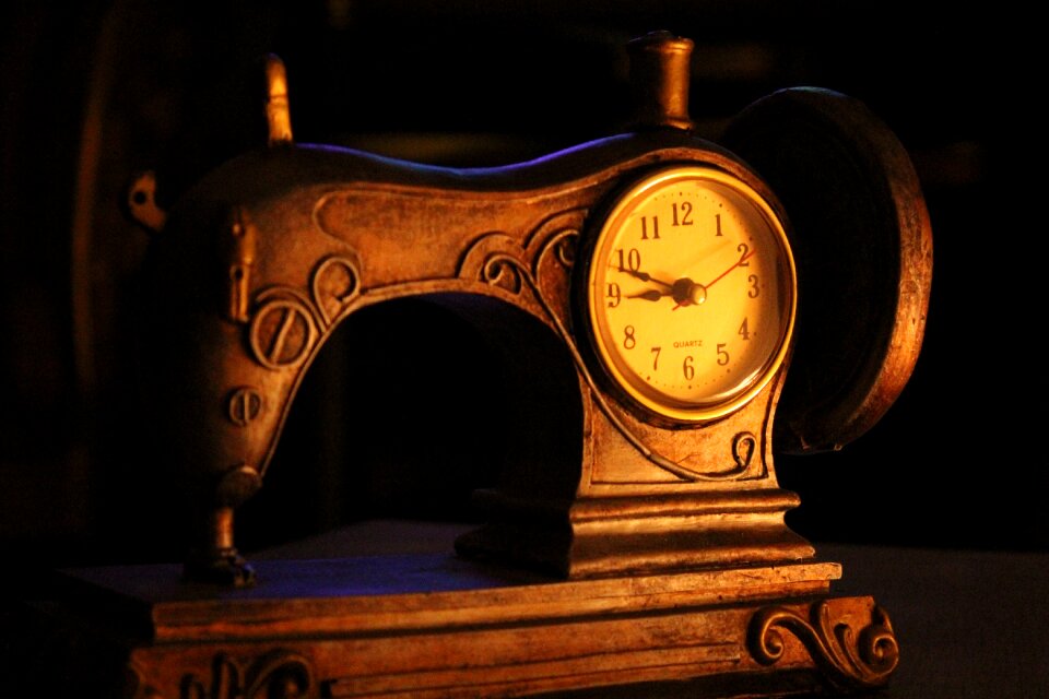 Vintage black clock black vintage