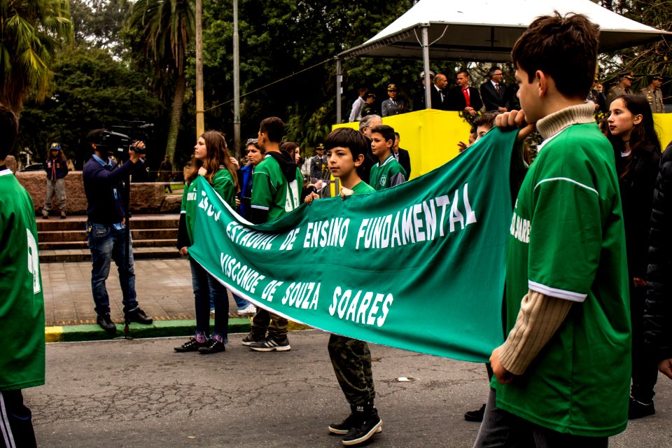 07.09.2019 - Prefeita Paula e o vice-prefeito Idemar Barz prestigiam desfile cívico militar de 7 de setembro - Foto Michel Corvello