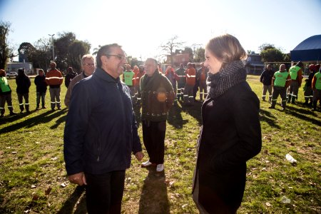 04.09.2019 - Prefeita Paula Mascarenhas e o vice Idemar Barz dão início ao mutirão de limpeza  no Barro Duro - Foto: Gustavo Vara