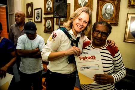 29.08.2019 - Prefeita Paula Mascarenhas realiza a entrega da regularização fundiária do Quarteirão Fragata - Foto: Gustavo Vara