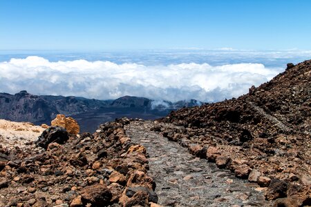 Teide clouds sky photo