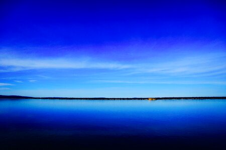 Calm serene ocean photo