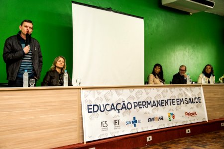26.08.2019 - Prefeita Paula Mascarenhas participa da abertura do Seminário "Educação permanente em saúde para o  desenvolvimento do trabalho na saúde: pensando sobre o cuidado, a gestão e o controle social em Pelotas - Foto: Gustavo Vara