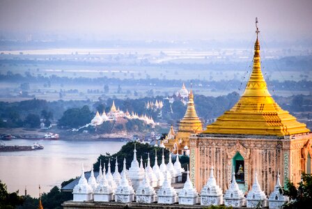 Temple myanmar stupa photo