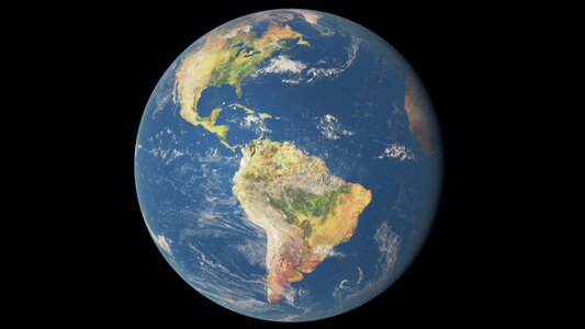 Planet earth world globe photo