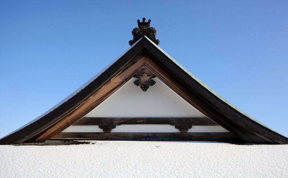 Snow japanese zen