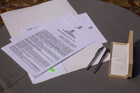 16.08.2019 - Prefeita Paula Mascarenhas realiza a assinatura do contrato e da ordem de serviço para o início das obras de restauro do Theatro Sete de Abril - Foto: Gustavo Vara