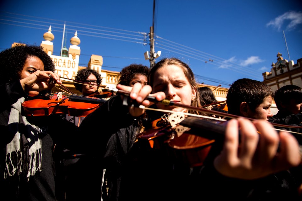 14.08.2019 - Caravana do JA com anúncio do secretário Giorgio Ronna sobre o Theatro Sete de Abril - Foto: Gustavo Vara