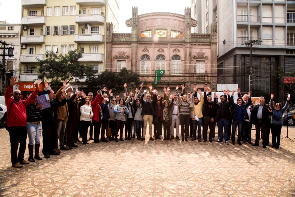 16.08.2019 - Prefeita Paula Mascarenhas realiza a assinatura do contrato e da ordem de serviço para o início das obras de restauro do Theatro Sete de Abril - Foto: Gustavo Vara