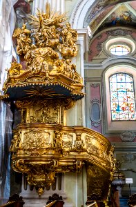 Púlpito de la Catedral de Wachau, en Krems an der Donau (Austria)