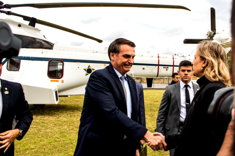 12.08.2019 - Prefeita Paula Mascarenhas recepciona presidente da República em Pelotas - Foto Michel Corvello