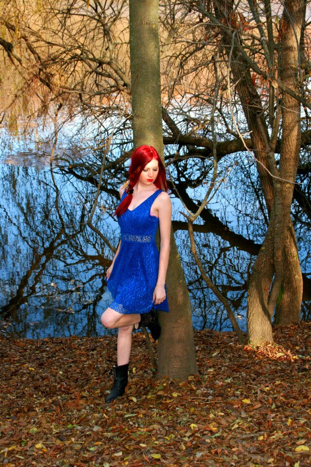 Lake red hair beauty