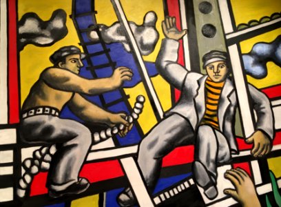 Detail from "Builders with Aloe" - Fernand Leger