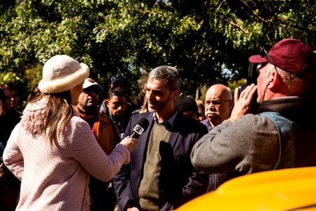 14.08.2019 - Caravana do JA com anúncio do secretário Giorgio Ronna sobre o Theatro Sete de Abril - Foto: Gustavo Vara