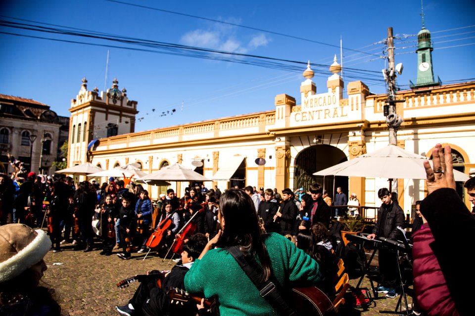 14.08.2019 - Caravana do JA com anúncio do secretário Giorgio Ronna sobre o Theatro Sete de Abril - Foto: Gustavo Vara