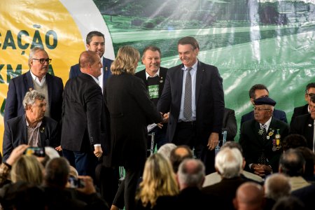 12.08.2019 -  Entrega de trecho de 47 km da BR 116 com a presença do presidente da República, Jair Bolsonaro - Foto: Gustavo Vara