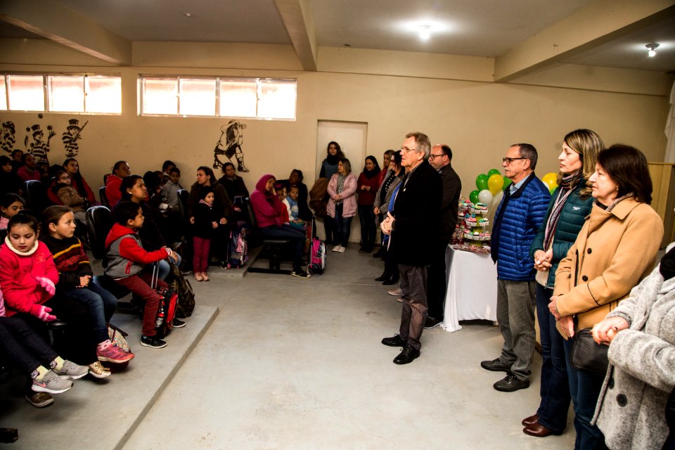 06.08.2019 - Início do turno integral na Emef Mario Maneghetti - Foto: Gustavo Vara