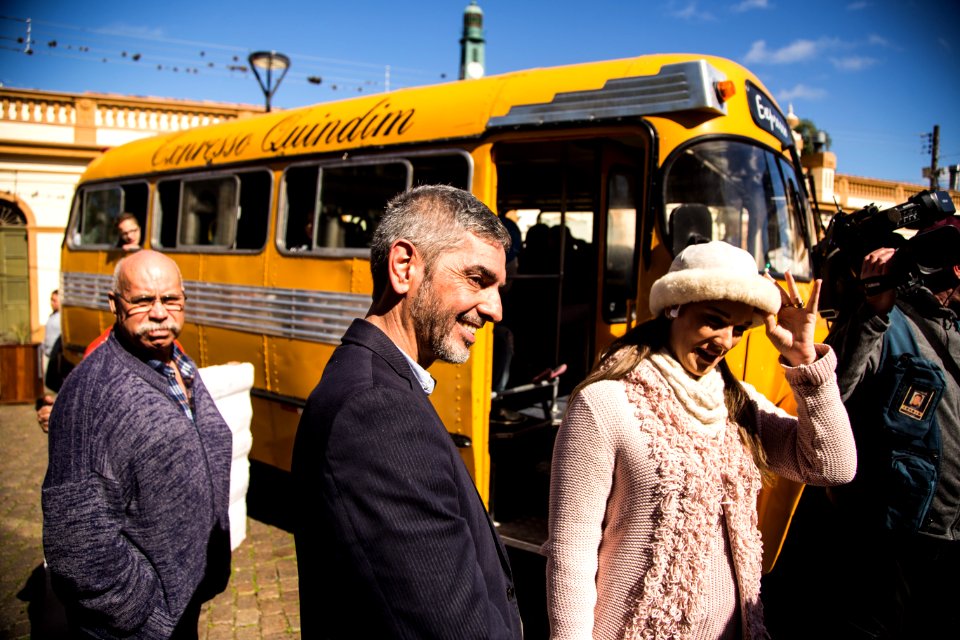 14.08.2019 - Caravana do JA com anúncio do secretário Giorgio Ronna sobre o Theatro Sete de Abril - Foto: Gustavo Vara