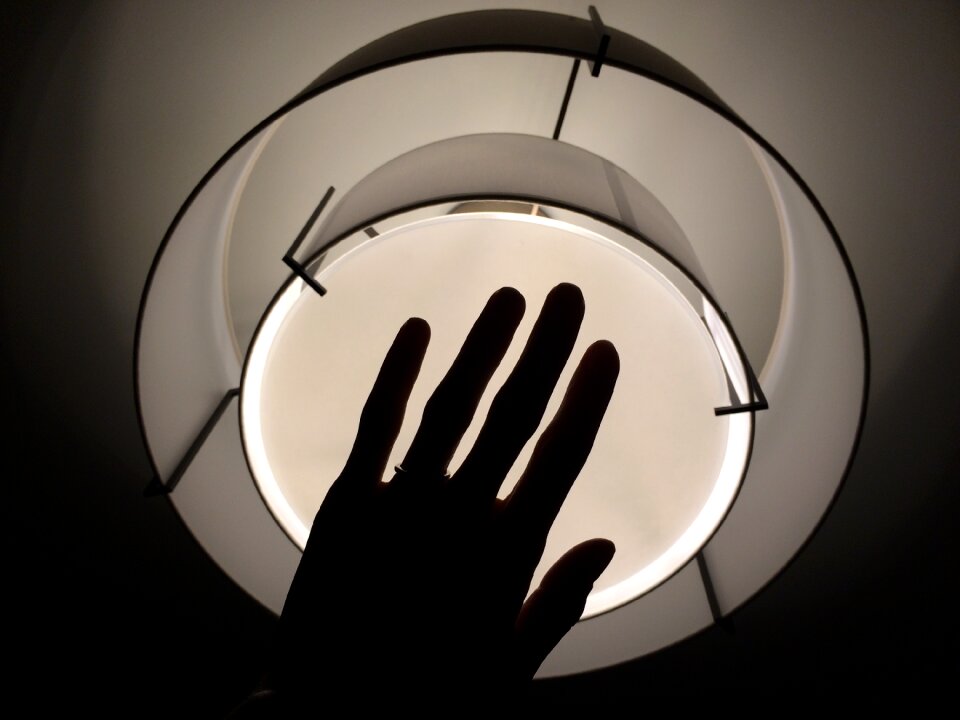 Hand shadow silhouette