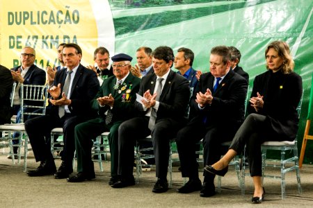 12.08.2019 -  Entrega de trecho de 47 km da BR 116 com a presença do presidente da República, Jair Bolsonaro - Foto: Gustavo Vara