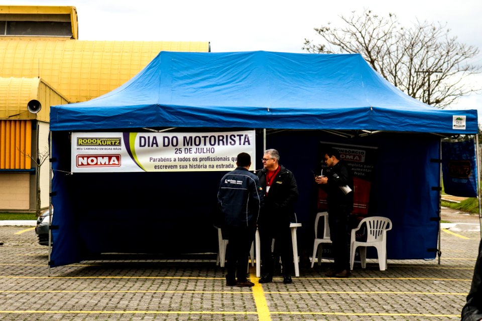 27.07.2019 - Prefeito em exercício Idemar Barz prestigia almoço na Paróquia São Cristovão em comemoração ao Dia do Motorista - Foto Michel Corvello