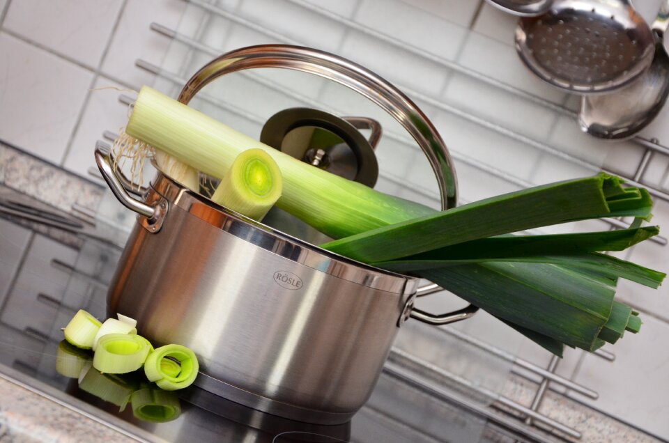 Healthy allium porrum broadband leek