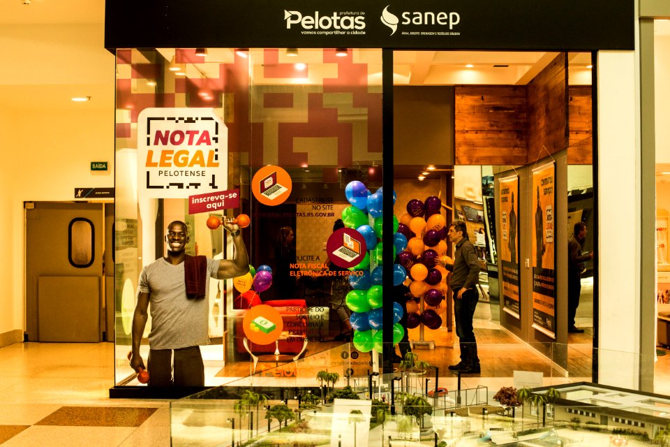 07.08.2019 - Início dos atendimentos do programa Nota Legal e Sanep na loja do Shopping Pelotas - Foto: Gustavo Vara