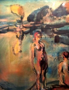 Detail from "Bathing in a Lake" - Georges Rouault