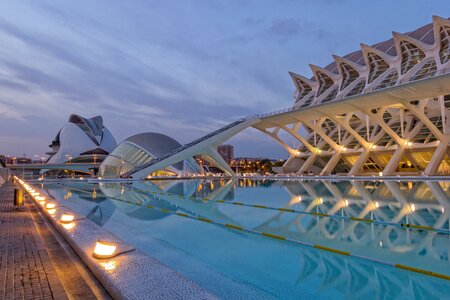 Sunset city of arts city of sciences
