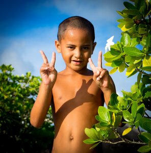 Tropical child summer photo