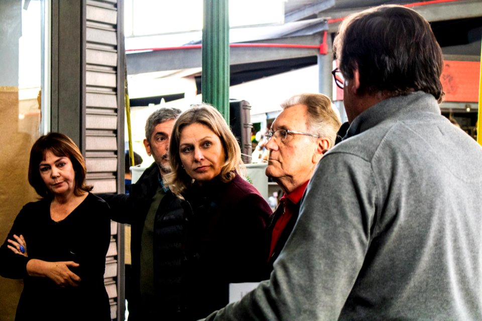 17.07.2019 - Prefeita Paula Mascarenhas prestigia a volta da estátua do Deus Mercúrio para o Mercado - Foto Michel Corvello