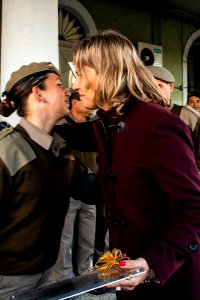 17.07.2019 - Prefeita Paula Mascarenas recebe homenagem dos soldados do 4º BPM - Foto Michel Corvello