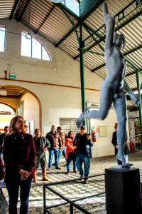 17.07.2019 - Prefeita Paula Mascarenhas prestigia a volta da estátua do Deus Mercúrio para o Mercado - Foto Michel Corvello