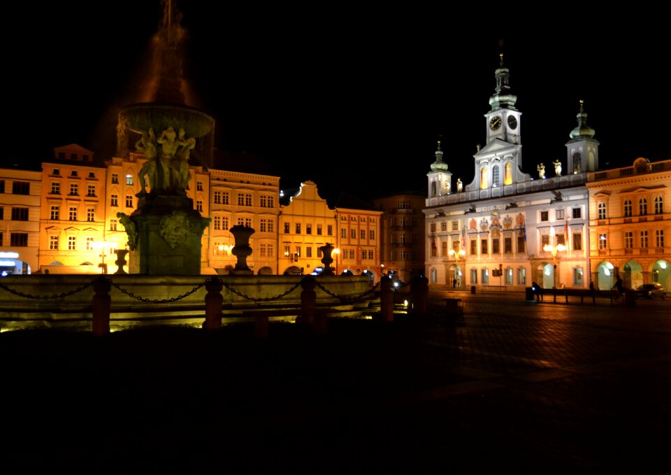 City ​​center architecture south bohemia