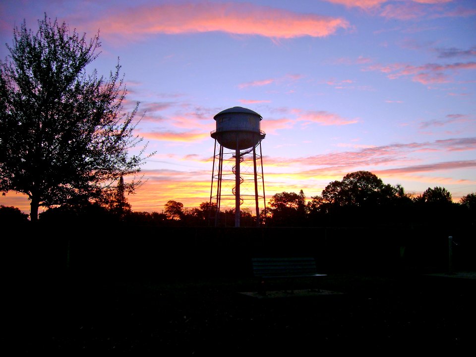 Crescent Lake Water Tower at Sunrise