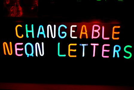 Neon Letters photo