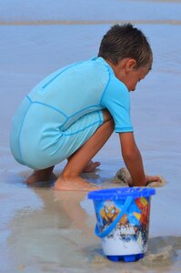 Beach sea people photo